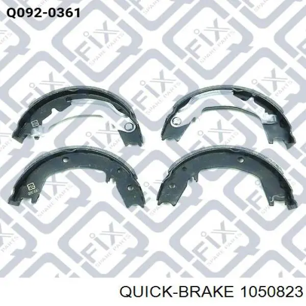 Монтажный комплект задних барабанных колодок 1050823 Quick Brake
