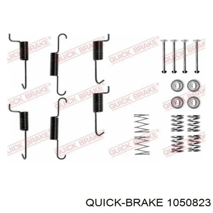 105-0823 Quick Brake kit de montagem das sapatas traseiras de tambor