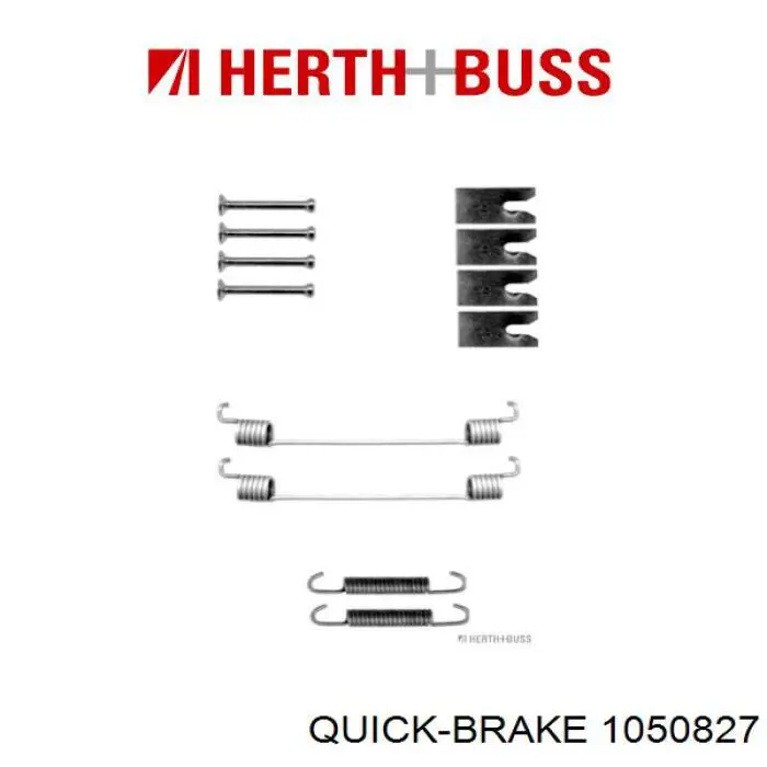 Монтажний комплект задніх барабанних колодок 1050827 Quick Brake