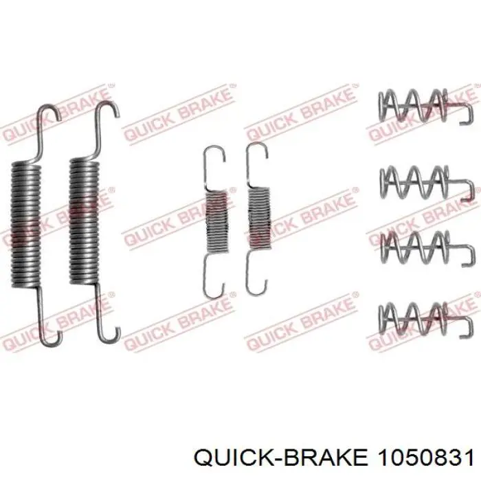 105-0831 Quick Brake kit de montagem das sapatas traseiras de tambor