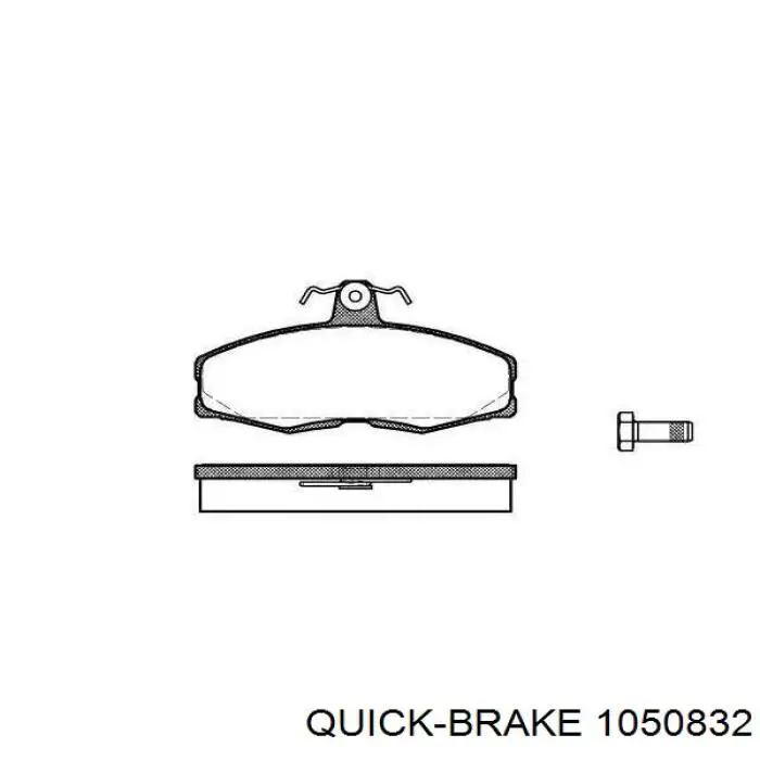 Пружина задних барабанных тормозных колодок Quick Brake 1050832