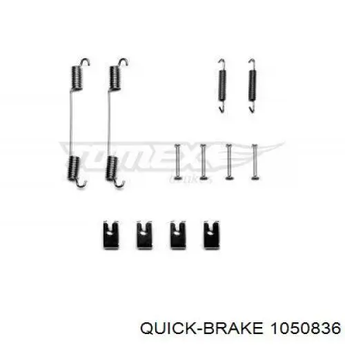 Монтажный комплект задних барабанных колодок 1050836 Quick Brake