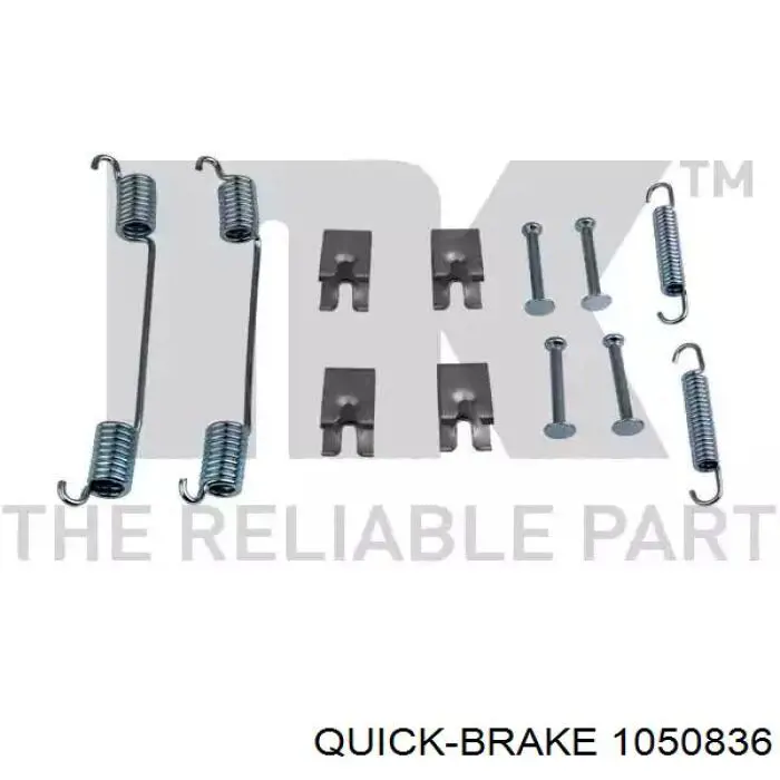 Купить 1050836 Quick Brake Монтажный комплект задних барабанных колодок