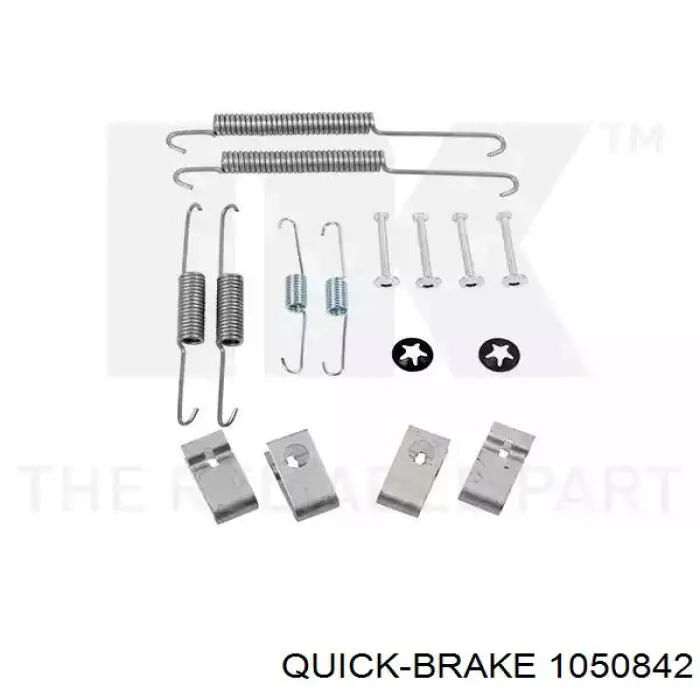 Монтажный комплект задних барабанных колодок Quick Brake 1050842