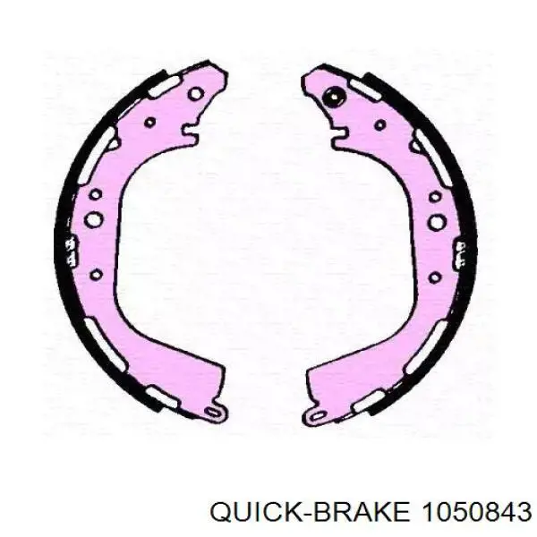 Ремкомплект тормозных колодок 1050843 Quick Brake