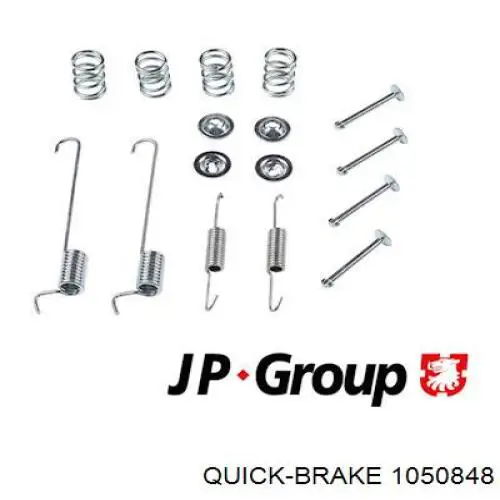 Установочный комплект задних барабанных колодок Quick Brake 1050848 цена, от 5.29 USD