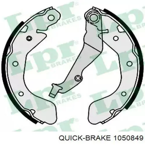 Монтажный комплект задних барабанных колодок Quick Brake 1050849
