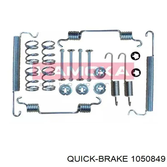 Монтажный комплект задних барабанных колодок 1050849 Quick Brake
