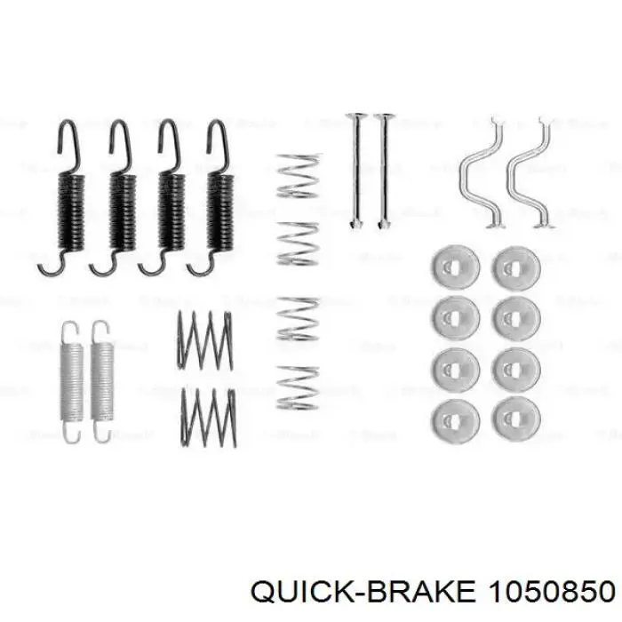 Монтажный комплект задних барабанных колодок 1050850 Quick Brake