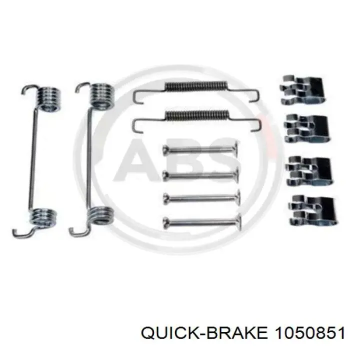 105-0851 Quick Brake kit de montagem das sapatas traseiras de tambor