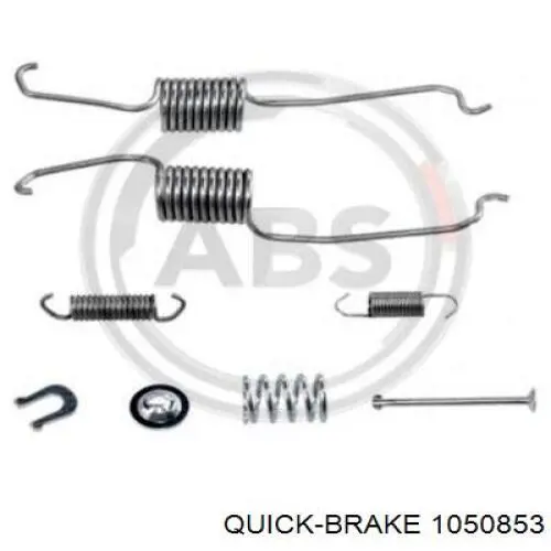 Установочный комплект задних барабанных колодок Quick Brake 1050853 цена, от 14.70 USD