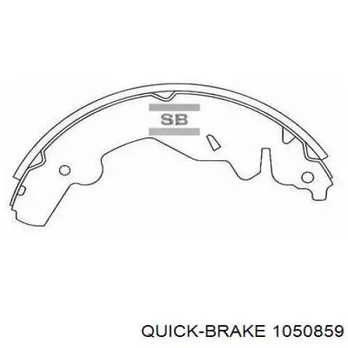 Установочный комплект задних барабанных колодок Quick Brake 1050859 цена, от 4.72 USD