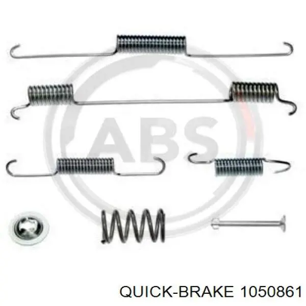 Купить 1050861 Quick Brake Монтажный комплект задних барабанных колодок