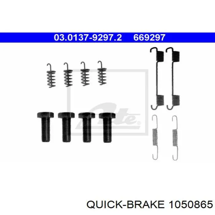 105-0865 Quick Brake kit de reparação do freio de estacionamento