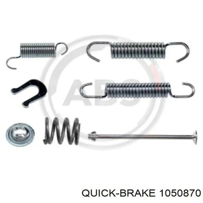 105-0870 Quick Brake kit de montagem das sapatas traseiras de tambor