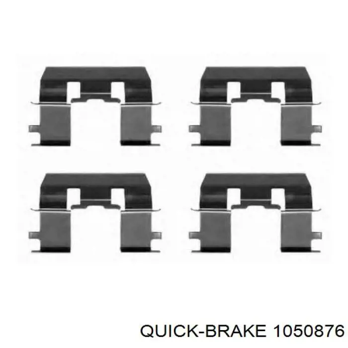 Установочный комплект задних барабанных колодок Quick Brake 1050876 цена, от 5.24 USD