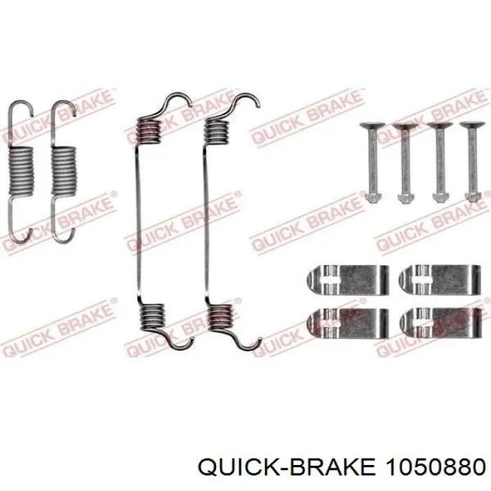 Установочный комплект задних барабанных колодок Quick Brake 1050880 цена, от 5.67 USD