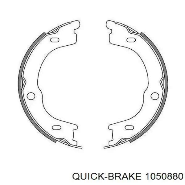 Купить 1050880 Quick Brake Монтажный комплект задних барабанных колодок