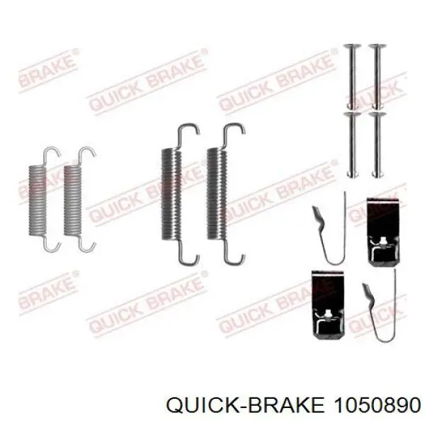 1050890 Quick Brake Комплект монтажный задних барабанных колодок