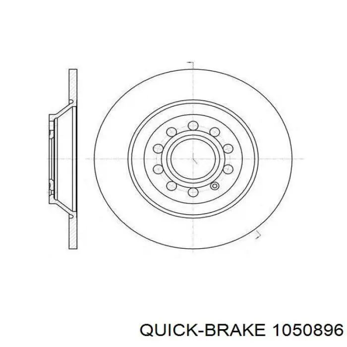 Установочный комплект задних барабанных колодок Quick Brake 1050896 цена, от 5.41 USD