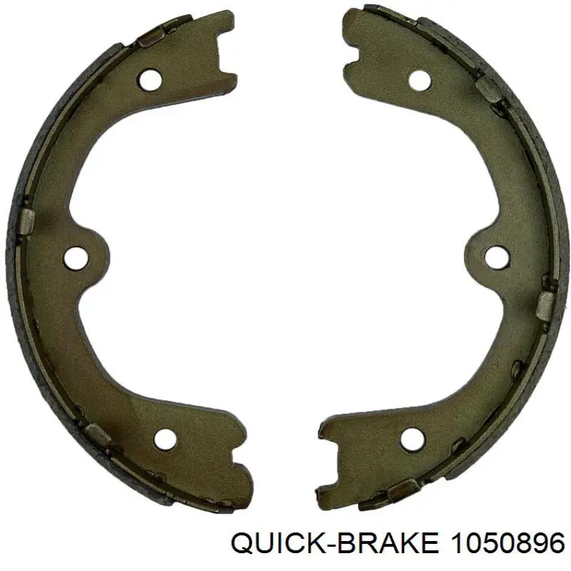 Монтажный комплект задних барабанных колодок 1050896 Quick Brake