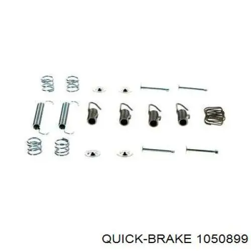 Установочный комплект задних барабанных колодок Quick Brake 1050899 цена, от 7.18 USD