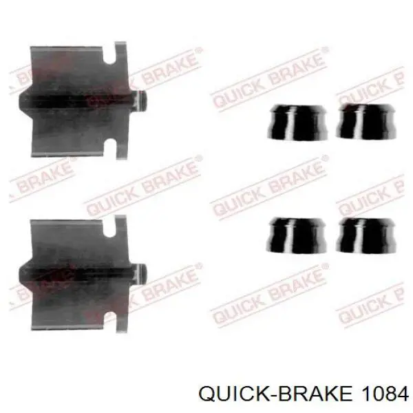 Комплект пружинок крепления дисковых колодок передних 1084 Quick Brake