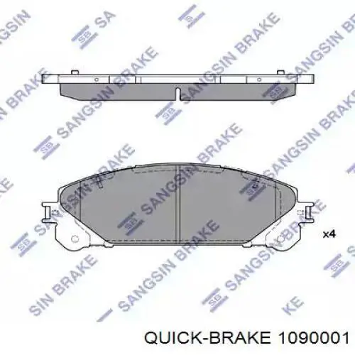 Купить 1090001 Quick Brake Ремкомплект тормозных колодок