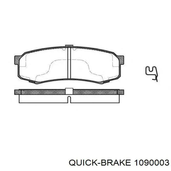 Комплект пружинок крепления дисковых колодок, передних Quick Brake 1090003 цена, от 6.11 USD