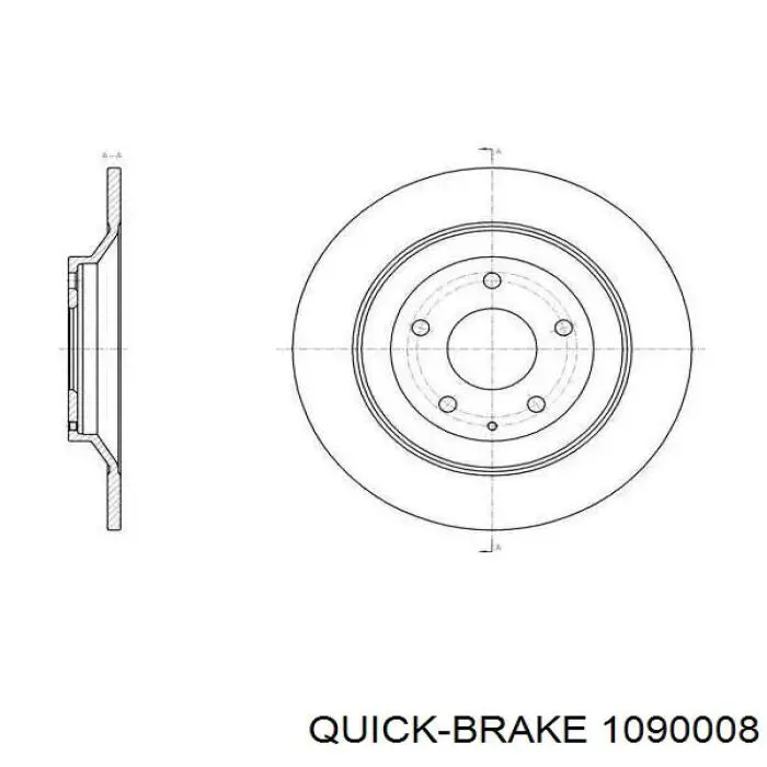 Купить 1090008 Quick Brake Ремкомплект задних тормозов