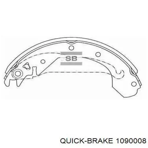 Ремкомплект задних тормозов 1090008 Quick Brake
