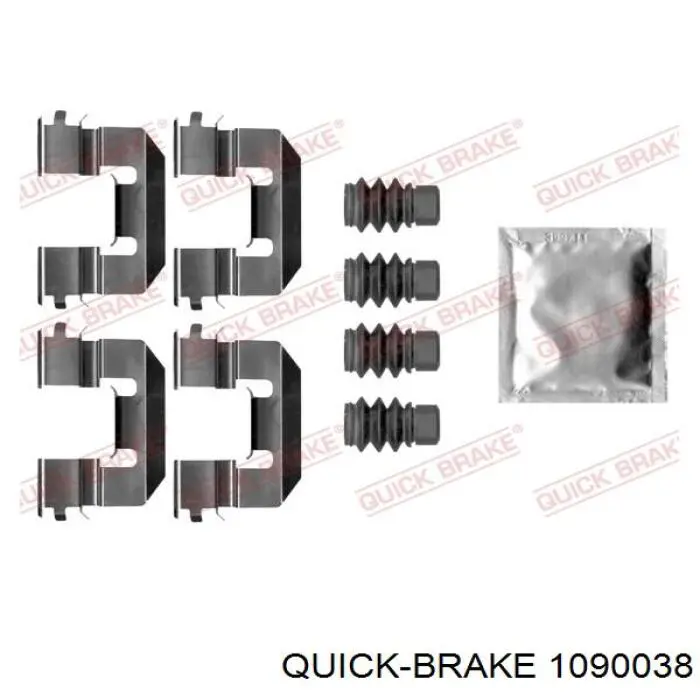 1090038 Quick Brake sapatas do freio dianteiras de disco