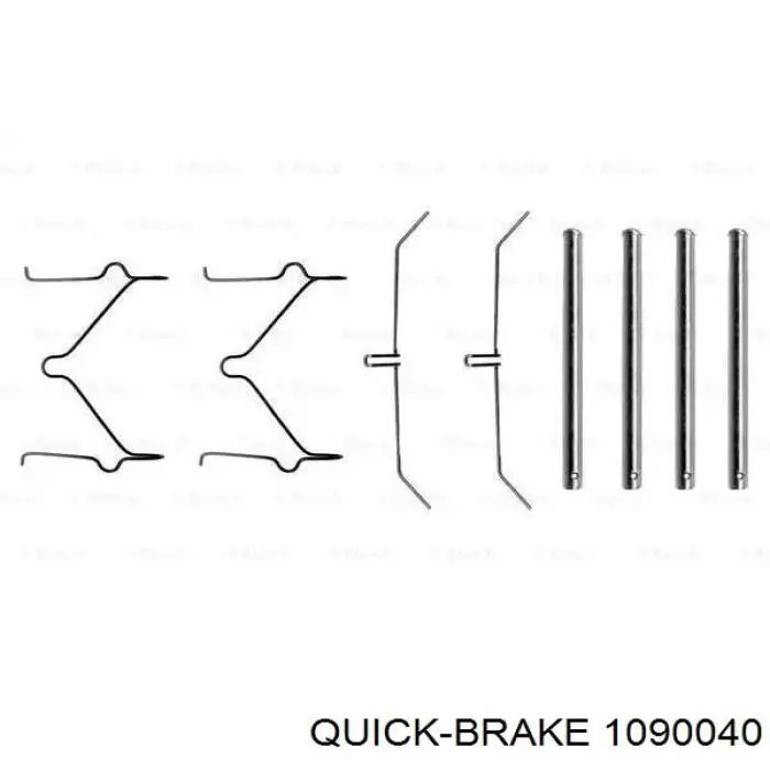Купить 1090040 Quick Brake Комплект пружинок крепления дисковых колодок передних