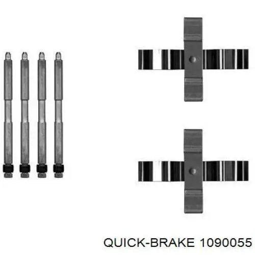 Juego de reparación, frenos traseros 1090055 Quick Brake