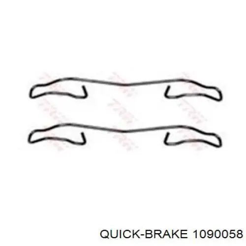 Ремкомплект тормозных колодок Quick Brake 1090058 цена, от 11.85 USD