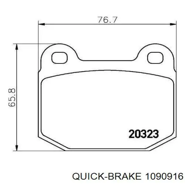 Ремкомплект тормозов задних Quick Brake 1090916 цена, от 5.22 USD