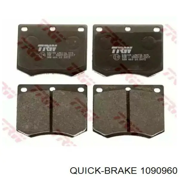 1090960 Quick Brake Комплект пружинок крепления дисковых передних колодок