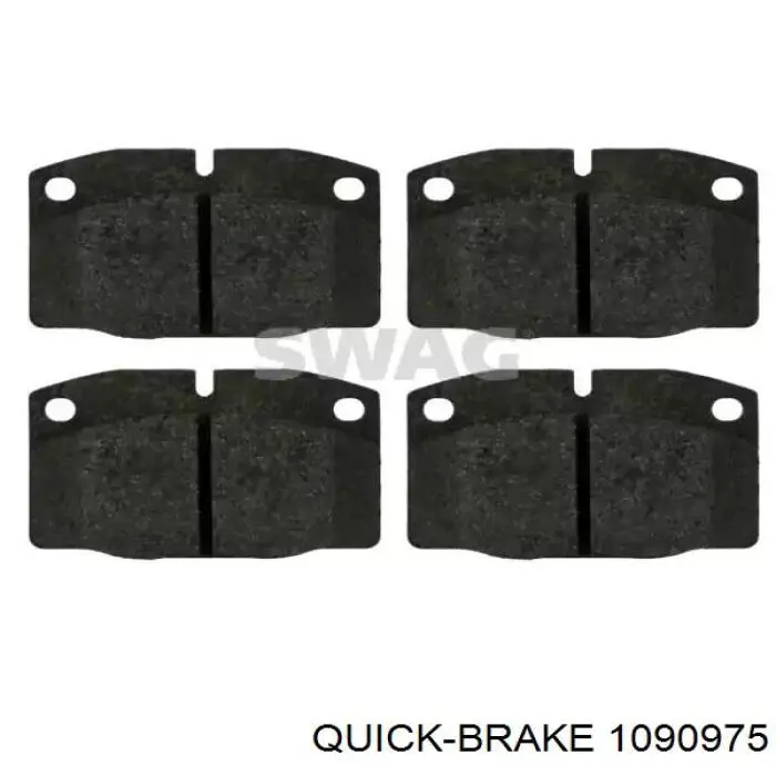Ремкомплект тормозных колодок Quick Brake 1090975 цена, от 2.81 USD