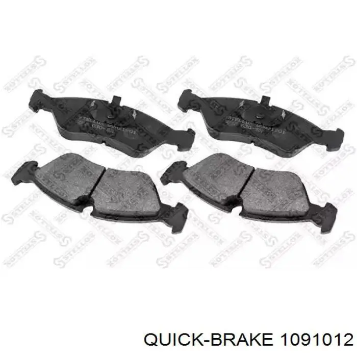 Ремкомплект тормозных колодок 1091012 Quick Brake
