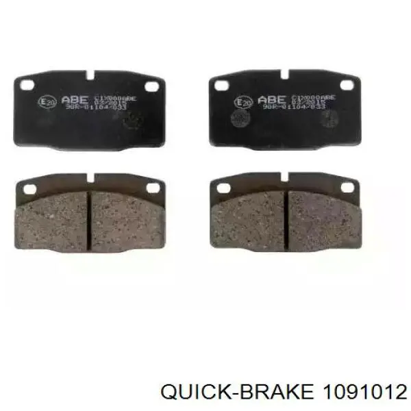 109-1012 Quick Brake ремкомплект тормозных колодок