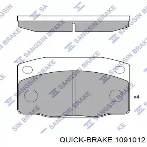Ремкомплект тормозных колодок Quick Brake 1091012 цена, от 3.01 USD