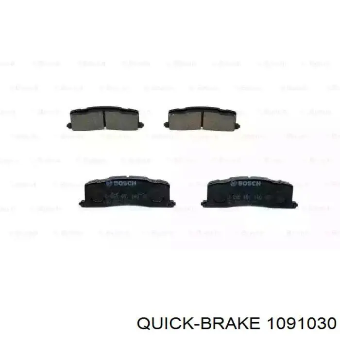 Ремкомплект тормозных колодок 1091030 Quick Brake