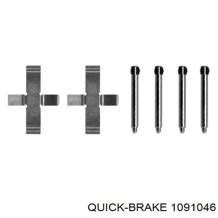 109-1046 Quick Brake ремкомплект тормозных колодок