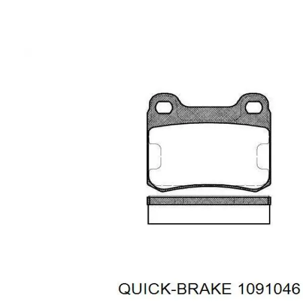 Купить 1091046 Quick Brake Ремкомплект тормозных колодок