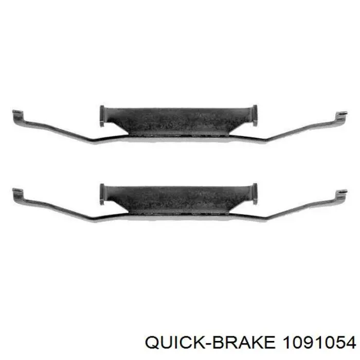 109-1054 Quick Brake комплект пружинок крепления дисковых колодок передних