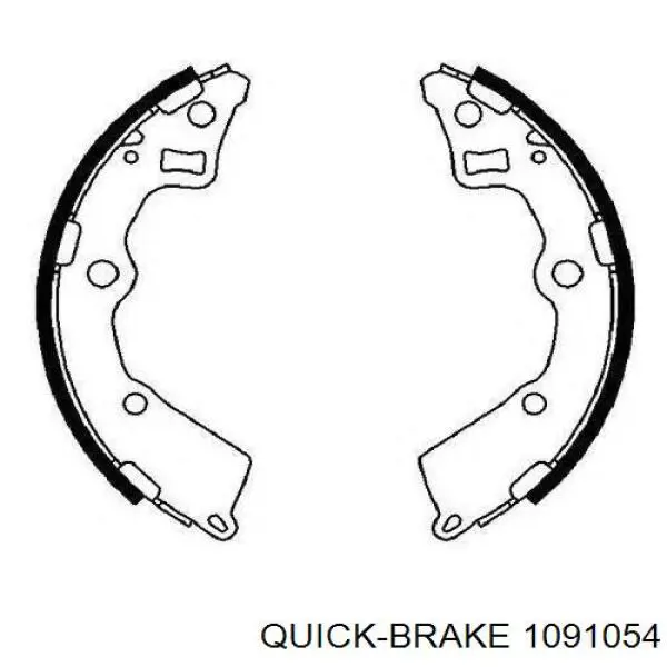 Купить 1091054 Quick Brake Комплект пружинок крепления дисковых колодок передних