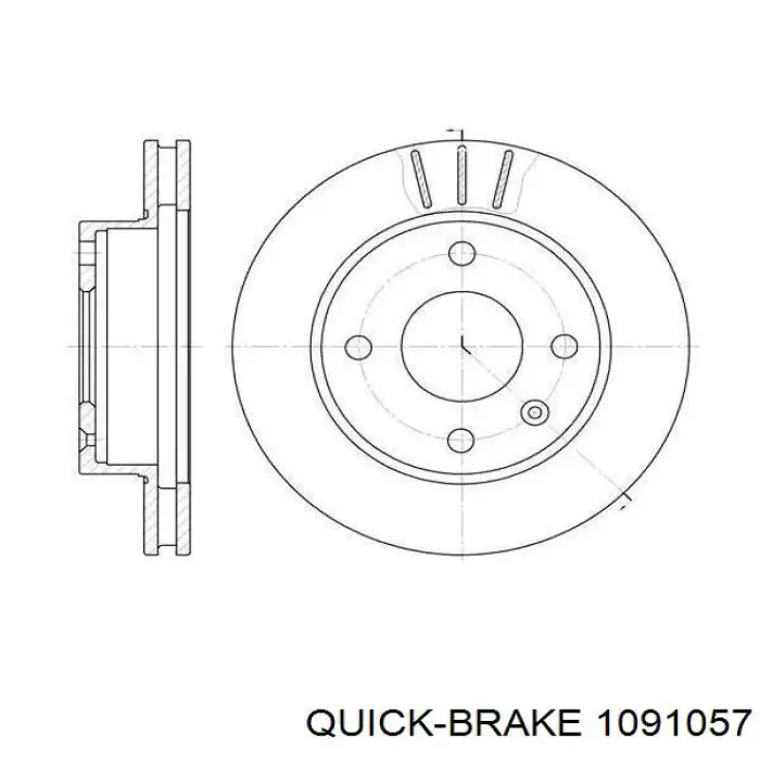 Купить 1091057 Quick Brake Комплект пружинок крепления дисковых колодок передних
