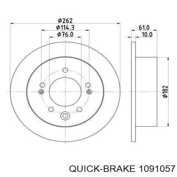 Купить 1091057 Quick Brake Комплект пружинок крепления дисковых колодок передних