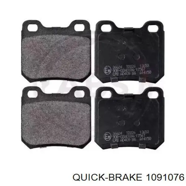 Купить 1091076 Quick Brake Ремкомплект тормозных колодок