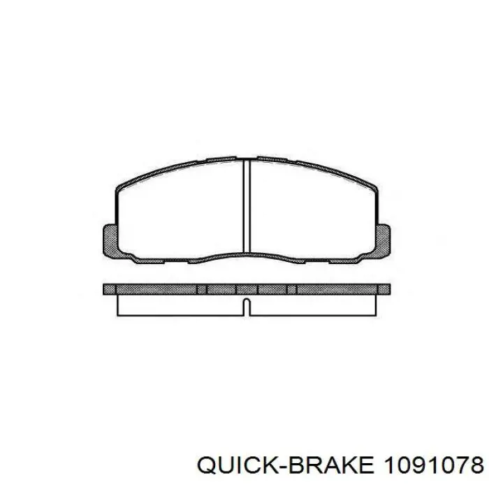 1091078 Quick Brake Комплект пружинок крепления дисковых передних колодок